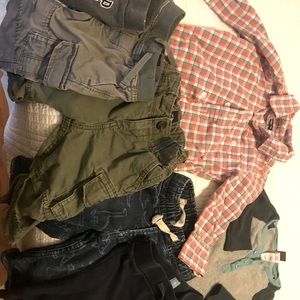 Boys 12-18 GAP (one Tea brand) lot. 5 pants 2 tops